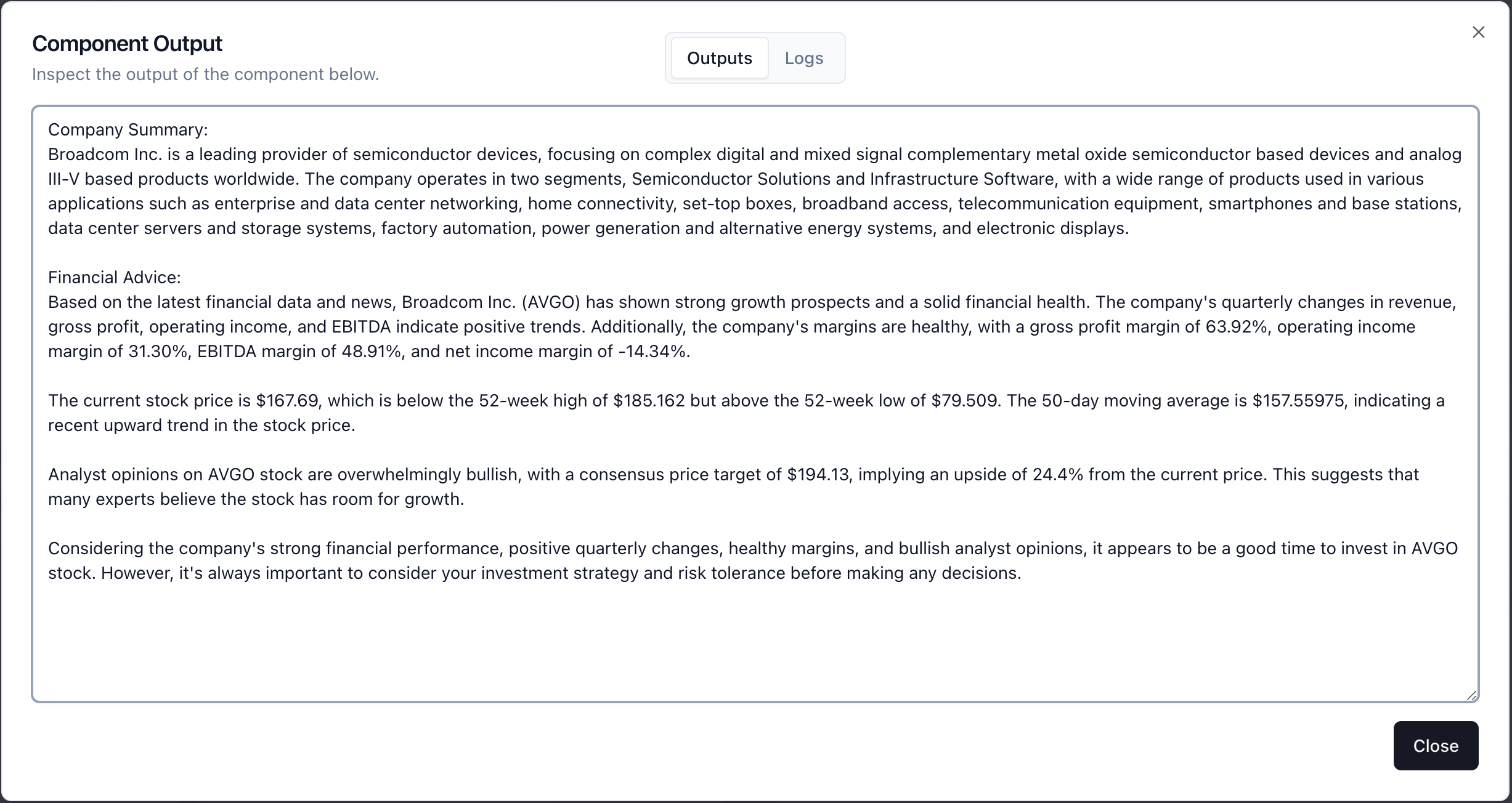 AVGO Analysis Result